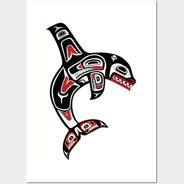 Pacific Northwest Native Orca Wall Art by Beltschazar